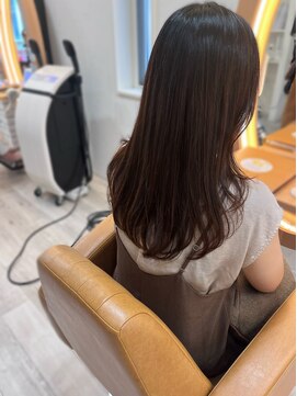 アドラーブル けやき通り店(adorable) 大人美人艶カラーベージュ透明感顔まわりレイヤーロング