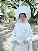 花嫁綿帽子姿