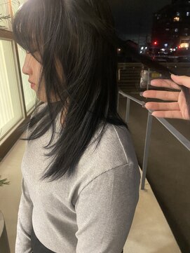 エムサロン 元総社(emusalon) 【Yuuka】透明感×ブリーチ無しのブルーカラー