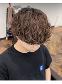 波巻きパーマ