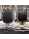 髪質改善_ミニボブ_あごラインボブ_艶髪_巣鴨
