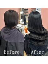 エクステ専門店あるじゃんすー 柏店 コアリンブラック#シールエクステ#くびれヘア#暗めヘアー#柏