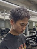 メンズスパイキーショートメンズパーマピンパーマ