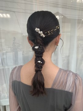 タイトな編み下ろし