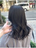 セミロング　ブルーブラック