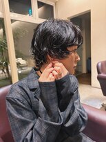 トップヘアー スパアンドリラクゼーション 安城(spa&relaxation)&nbsp;マレットヘアパーマ髪型20代30代40代前髪あり前髪無し