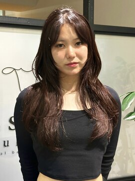 エストアール フクオカ 福岡博多店(est-r. Fukuoka) ボルドーブラウン/ロングレイヤー/フェイスレイヤー/博多