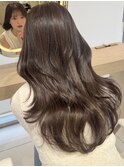 艶感ショコラブラウン×韓国風レイヤー