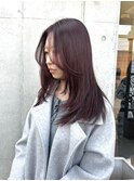 ダークパープルラベンダーグレーフェイスレイヤーローレイヤー
