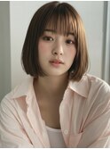20代30代ショートボブ/プツッとボブ/切りっぱなしボブ南越谷