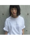 [people] シンプルボブインナーカラー