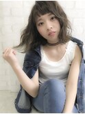 【 LUNON 】切りっぱなしグレージュ×オン眉