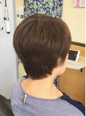ショート 白髪を明るめアッシュグレージュ
