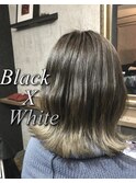 グラデーション　ホワイトアッシュ