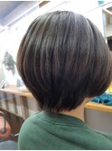 赤み消しカラー大人キレイ顔まわりレイヤー×スッキリシルエット