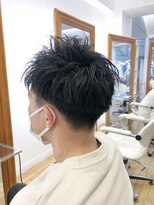 ヘッズ 本八幡店(HEADS)&nbsp;かき上げヘア　ニュアンスマッシュ　サイドパート　韓国マッシュ