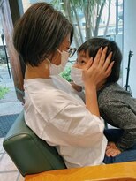 ロウバイレボ 柏(lou by revo)&nbsp;イメチェン/レッドブラウン/大人ミディ/フルバング/ショートボブ