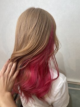 ヘアーサロン リアン 熊谷2号店(hair salon Rien) インナーピンク