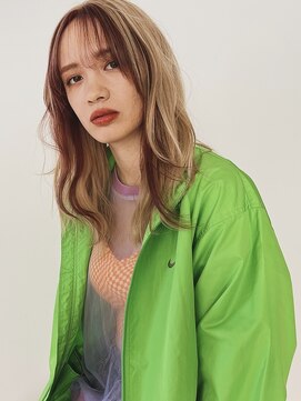 ウェルク(welc) イメチェンスタイルハッシュカット似合わせカットレッドブラウン