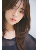 リトル 川越(little) 大人かわいい20代30代40代ミディアムレイヤー小顔前髪カット