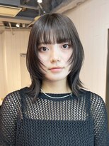 アルバム 池袋(ALBUM)&nbsp;フェイスレイヤーボブ_切りっぱなしボブエアリーロング_ba483961