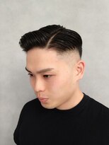 ソアー 新大阪(SOAR)&nbsp;ベリーショートネイビーブラック濡れパンフェード【新大阪】