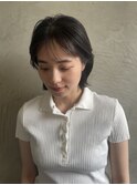 大人っぽいくびれボブ×シースルーバング
