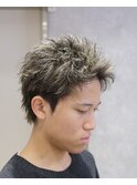 スパイキーショート/ハイライト/メンズヘア