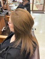 リベーヌプラス 大人可愛い20代30代40代小顔ウルフレイヤーロングNO2C