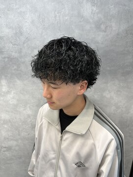 リプレイ 草津店(RIPLAY) ベリーショート/ダークアッシュ/ニュアンスパーマ/韓国マッシュ