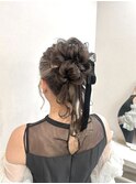 ニュアンス感がかわいい*結婚式やパーティーに♪高めアップ