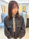 [オリーブベージュ/セミロングヘア]髪質改善
