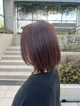 スタイル 成城学園前(STYLE) ツヤ髪　ブリーチなし　ピンクブラウン