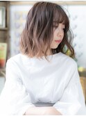大人ハイライトカラーくせ毛風小顔プリカールc6川口20代30代40代