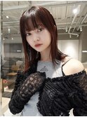 天神大名顔周りレイヤーカットミディアムボブタッセルボブ今泉