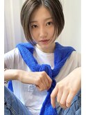 kico☆ブルーグレージュ×前下りショート×大人可愛い