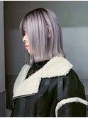ボブミディアムショート美髪おくれ毛_ba550671