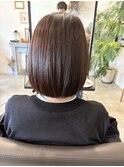 大人可愛い20代30代ショート前下がり刈り上げボブ