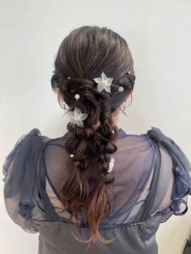 ソランテ(SOLLANTE) ぽこぽこした編み下ろしpony