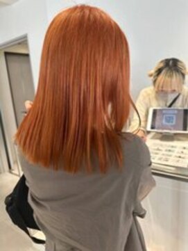 ガリカ シーム(Gallica/SEAM) 艶髪オレンジベージュ/大人ミディアム/ケアブリーチ