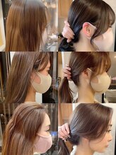 年齢に合わせた顔周りカットデザインで、年齢を重ねることで増す内面の美しさを外見でも表現*[銀座]