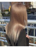 5587ミルクティーベージュセミロングレイヤーミルクブラウン