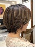 ハイライト/津田沼/白髪ぼかしハイライト/ブリーチ/白髪ぼかし