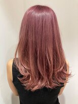 アリーズ シブヤ(ALLYS shibuya)&nbsp;ピンクベージュ  レイヤーミディアム くすみピンク