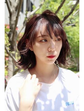 フラミューム 静岡(flammeum) 外ハネミディ