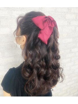 ヘアセット専門店 ナゴミ 池袋店(nagomi) ハーフアップ/ヘアセット/リボン/イベント/巻きおろし