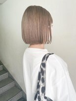 キャンバス バイ ネオリーブ 横浜西口(Canvas by neo.)&nbsp;ぱっつんボブ　切りっぱなしボブ　ミニボブ　ケアブリーチ