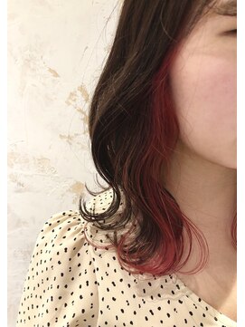 ジーナ 船橋(Zina) オトナ女子ツヤ髪アッシュカラーふんわりミディシースルーバング