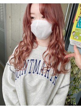 ガルボ ヘアー(garbo hair) #高知エクステ#プルエクステ#エクステ#ピンクカラー#ピンク