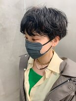 テトヘアー(teto hair) マッシュショート、ニュアンスパーマ、アッシュグレー